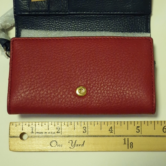 Cole Haan Tech Snap Wallet Red / Black NWT - Picture 13 of 15